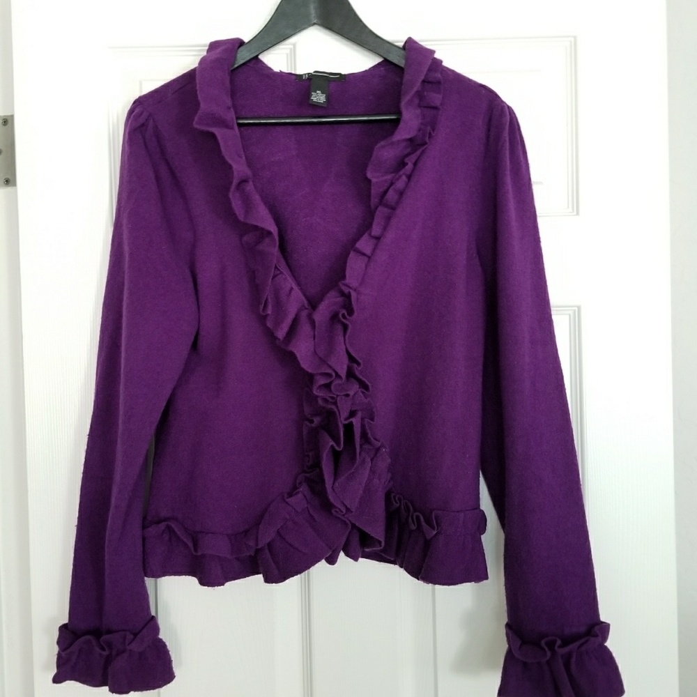 XL INC Purple Cardigan